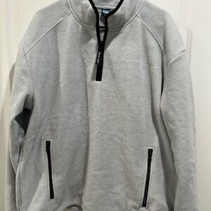 Gray Quarter-Zip Men's Fleece